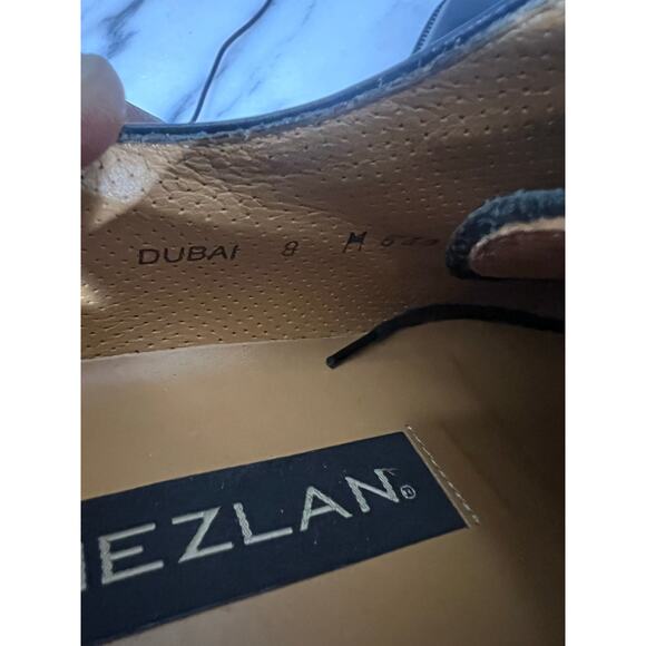 Mezlan Dubai Black Woven Cap Toe Oxford Dress Shoes Men’s Size 8M Made in Spain main image 14